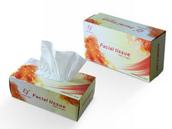 Low Price Customized Box Facial Tissue Paper with LOGO For Advertising