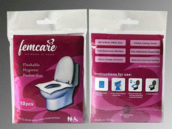 Disposable Pocket  Travel Pack Toilet Seat Cover Paper Flushable and Biodegradable