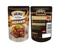 Kraft Heinz Black Pepper Sauce Squeeze Bagged Steak Barbecue Sauce 120g