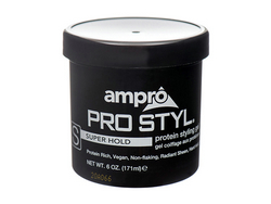 AMPRO HAIR GEL 6 OZ SUPER HOLD