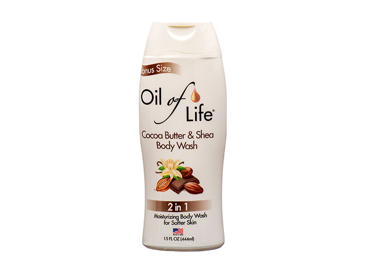 BODY WASH OIL OF LIFE 15Z COCOA BUTTER & SHEA
