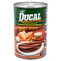 DUCAL REFRIED RED BEANS 15 OZ