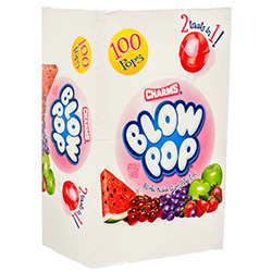 CHARMS BLOW POPS 100 CT ASSORTED DISPLAY
